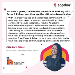 Interactive Avenues Testimonial (Charmy Shah)